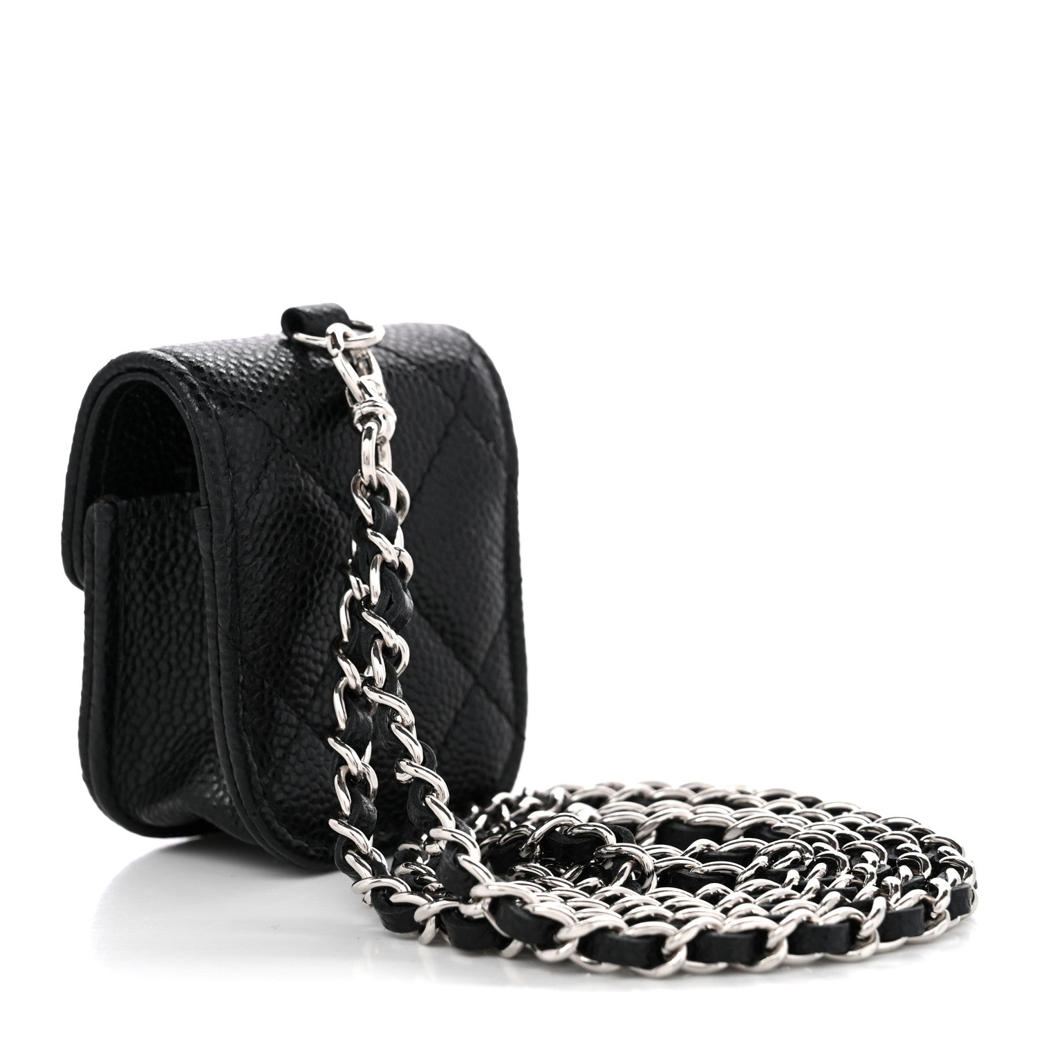 Chanel Caviar Quilted Airpods Pro Case Black 3 of 11