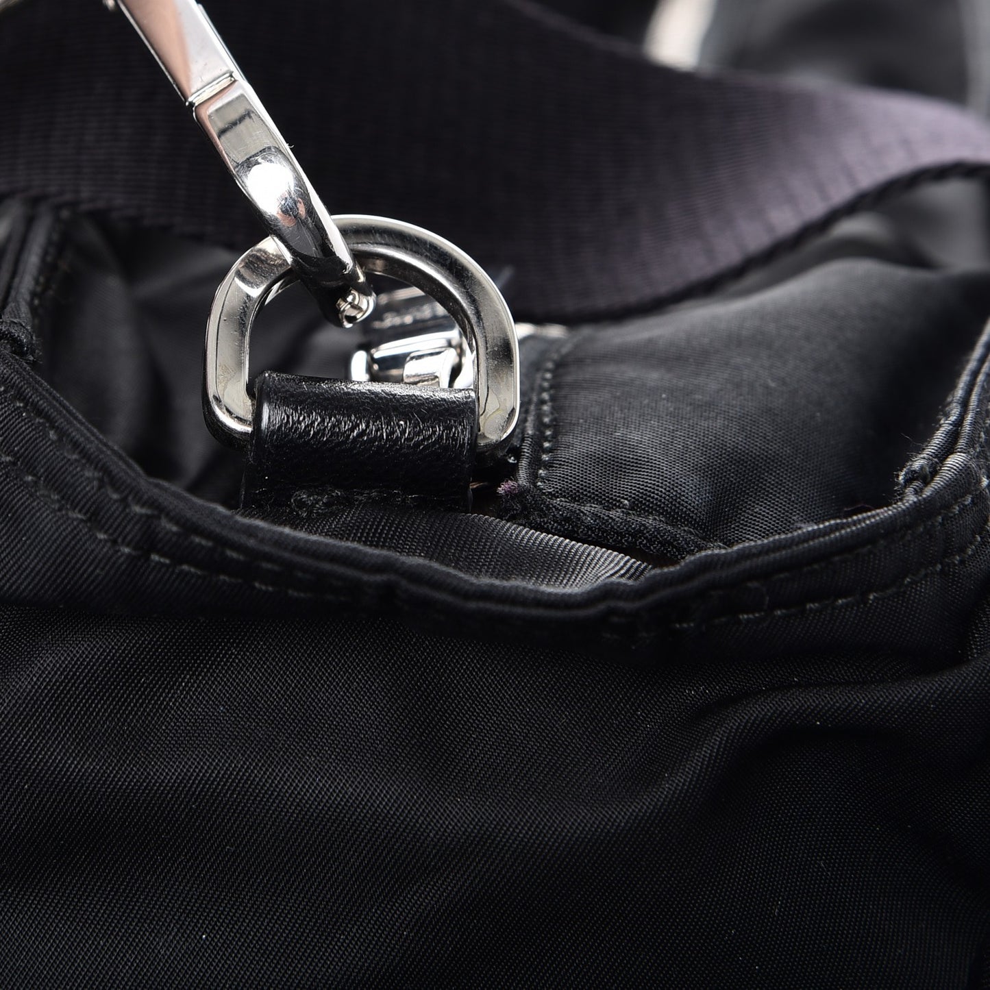 Tessuto Nylon Saffiano Diaper Bag Nero Black