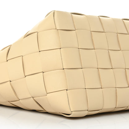 Bottega Veneta Lambskin Maxi Intrecciato Bowling Cassette Shoulder Bag Porridge 7 of 8