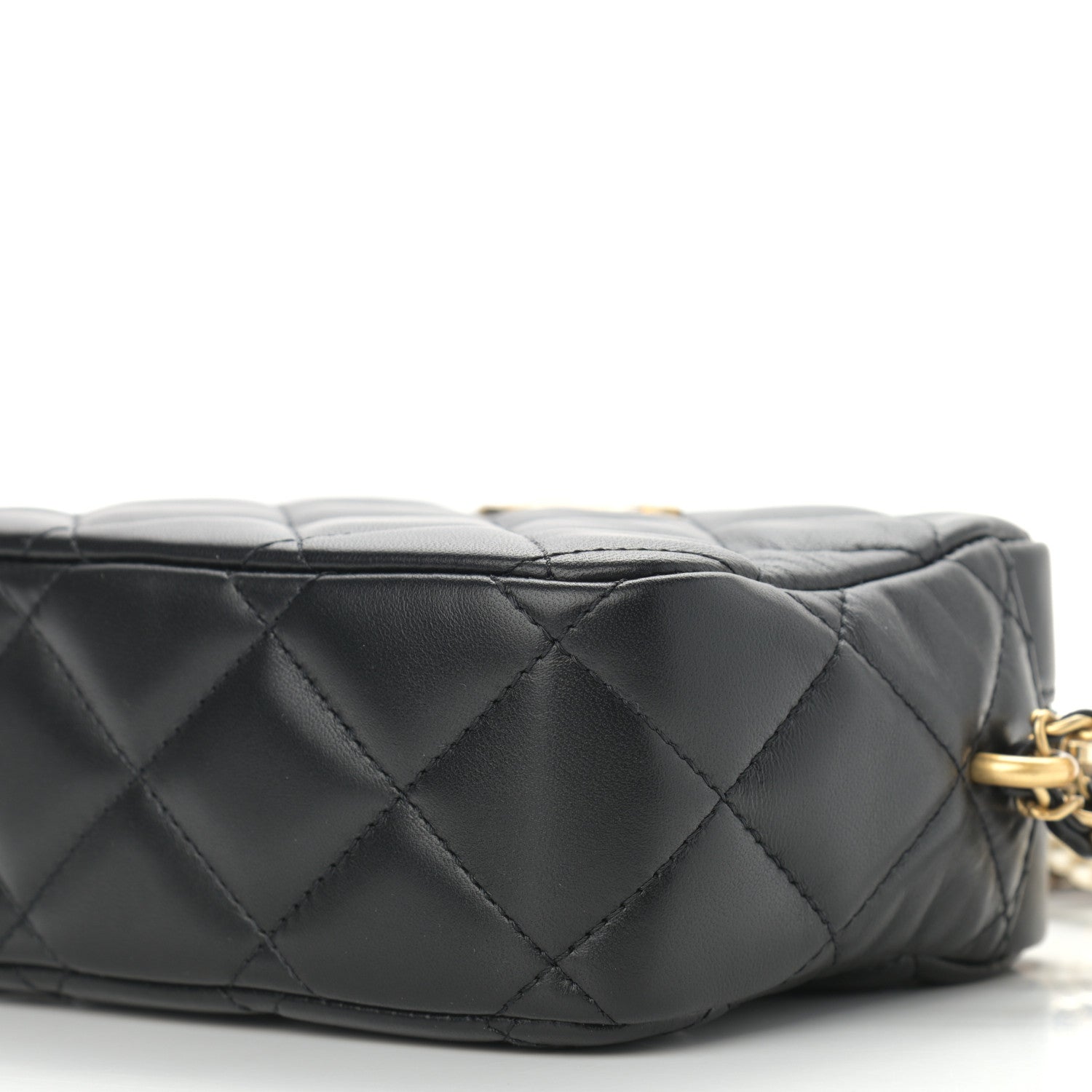 Chanel Lambskin Quilted Mini My Perfect Camera Case Black 10 of 11