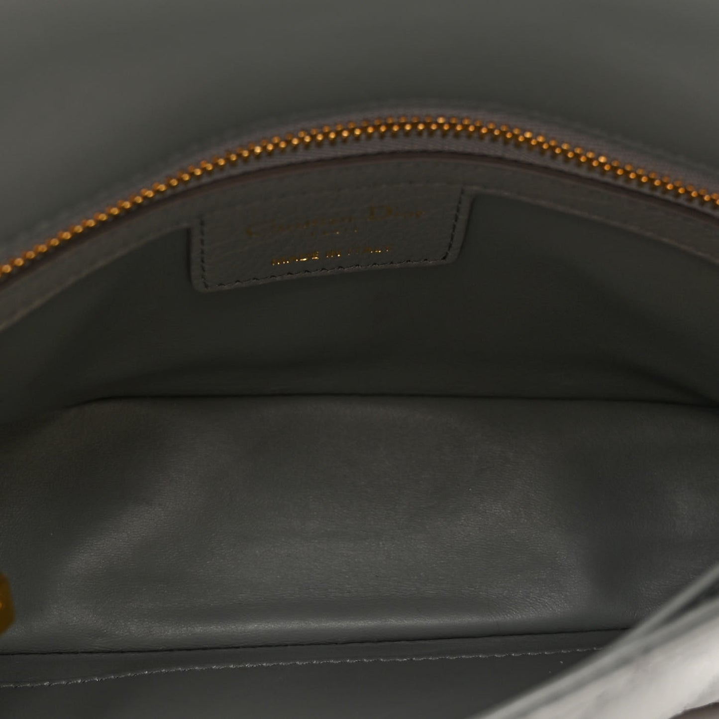 Calfskin Cannage Small Caro Bag Grey