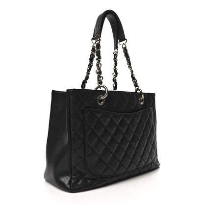 Chanel Caviar Quilted Grand Shopping Tote GST Black 2 of 13
