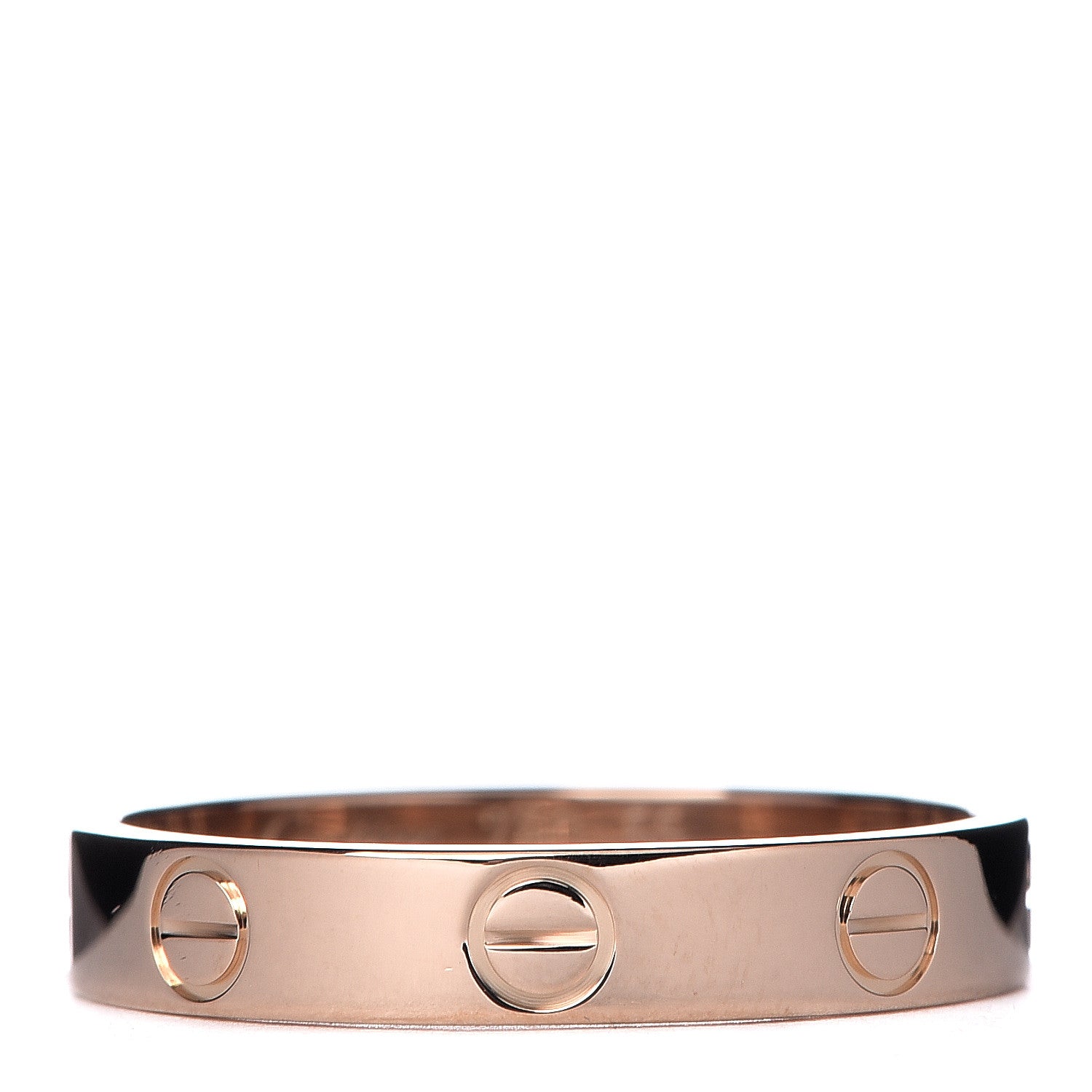 Cartier 18K Pink Gold 3.5mm LOVE Wedding Band Ring 55 7.25 1 of 4