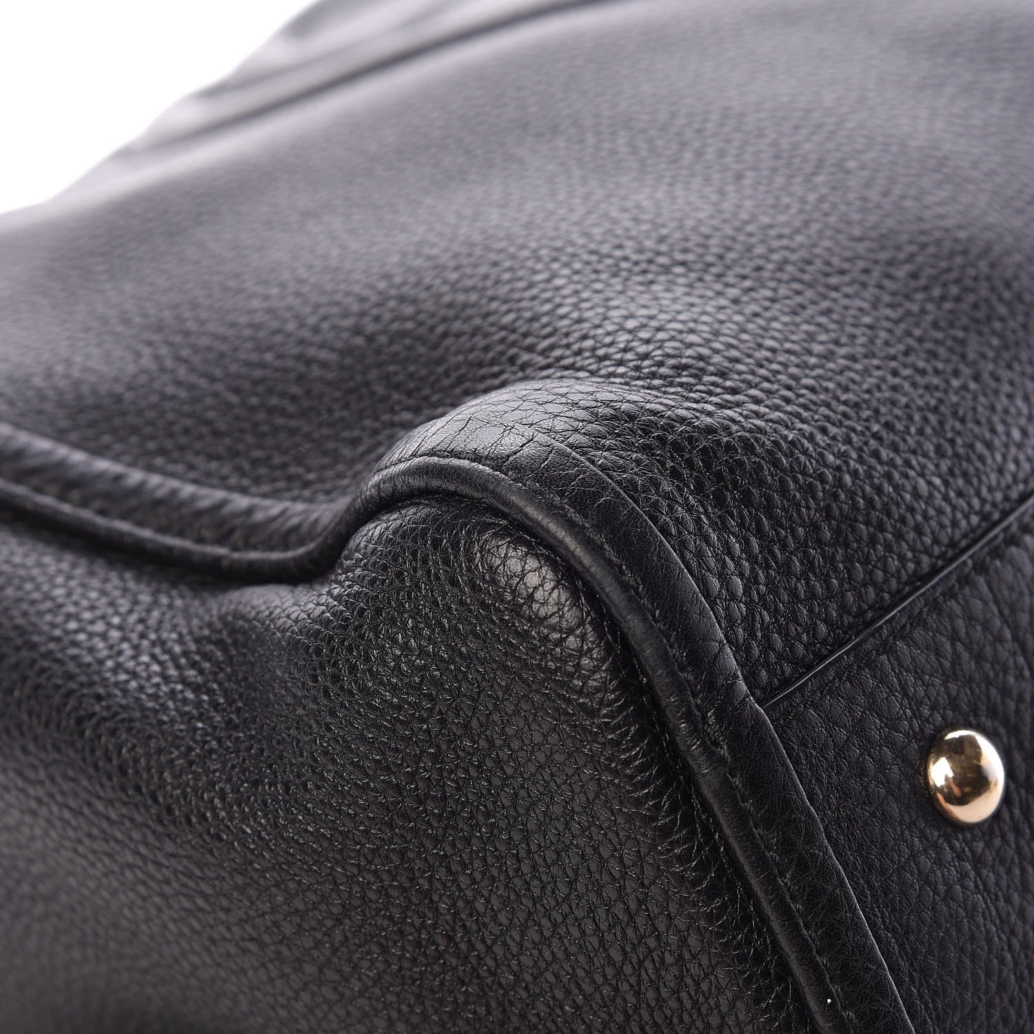 Gucci Pebbled Calfskin Large Soho Shoulder Bag Black 8 of 12