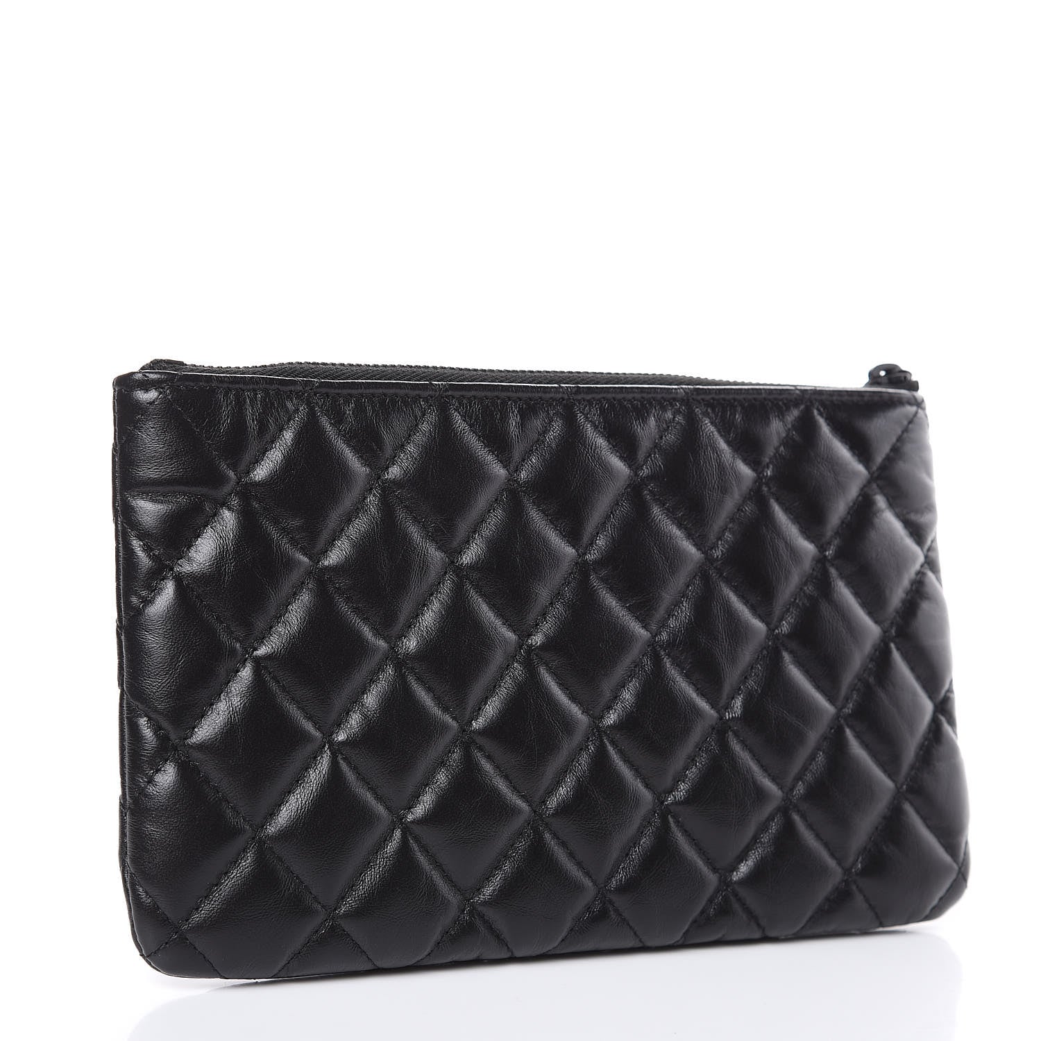 Chanel Aged Calfskin Quilted Medium Reissue Cosmetic Case So Black 3 of 8
