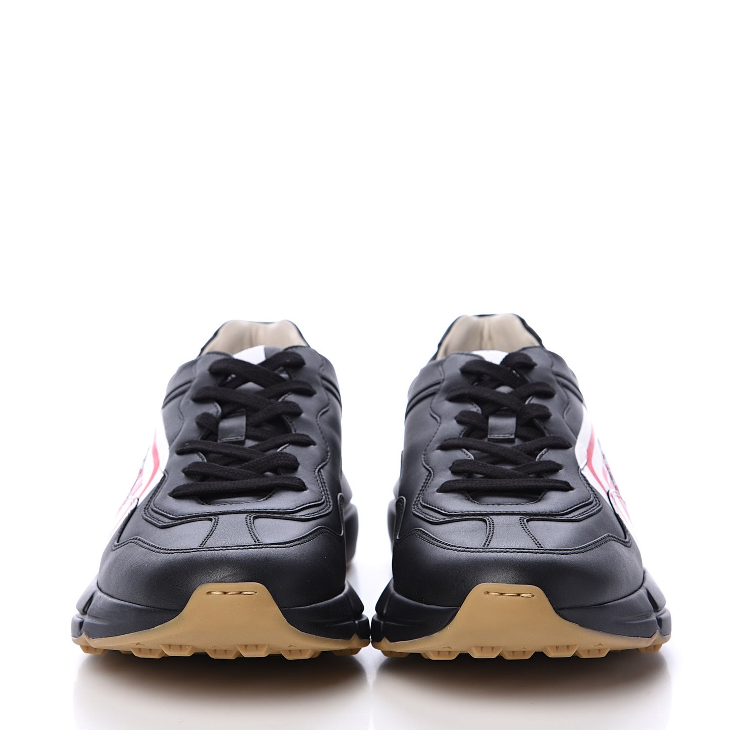 X SEGA Calfskin Logo Mens Rhyton Sneakers 9 Black