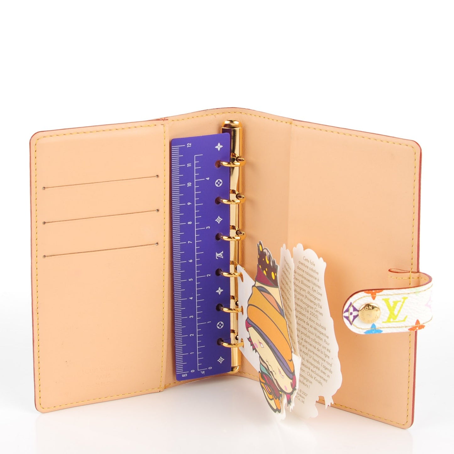 Monogram Multicolor Chibi Kinoko Small Ring Agenda Cover White