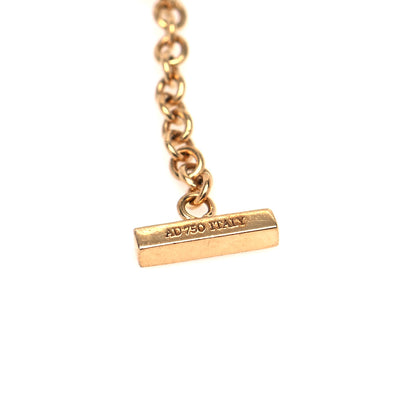 Tiffany 18K Yellow Gold Diamond T Smile Bracelet 5 of 7