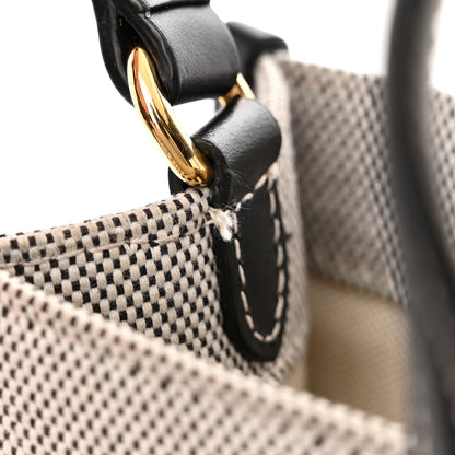 Burberry Canvas Smooth Calfskin Mini Two Tone Freya Tote Black 13 of 14