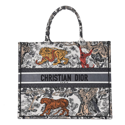 Christian Dior Canvas Embroidered Large Dioriviera Toile De Jouy Book Tote Multicolor 1 of 10