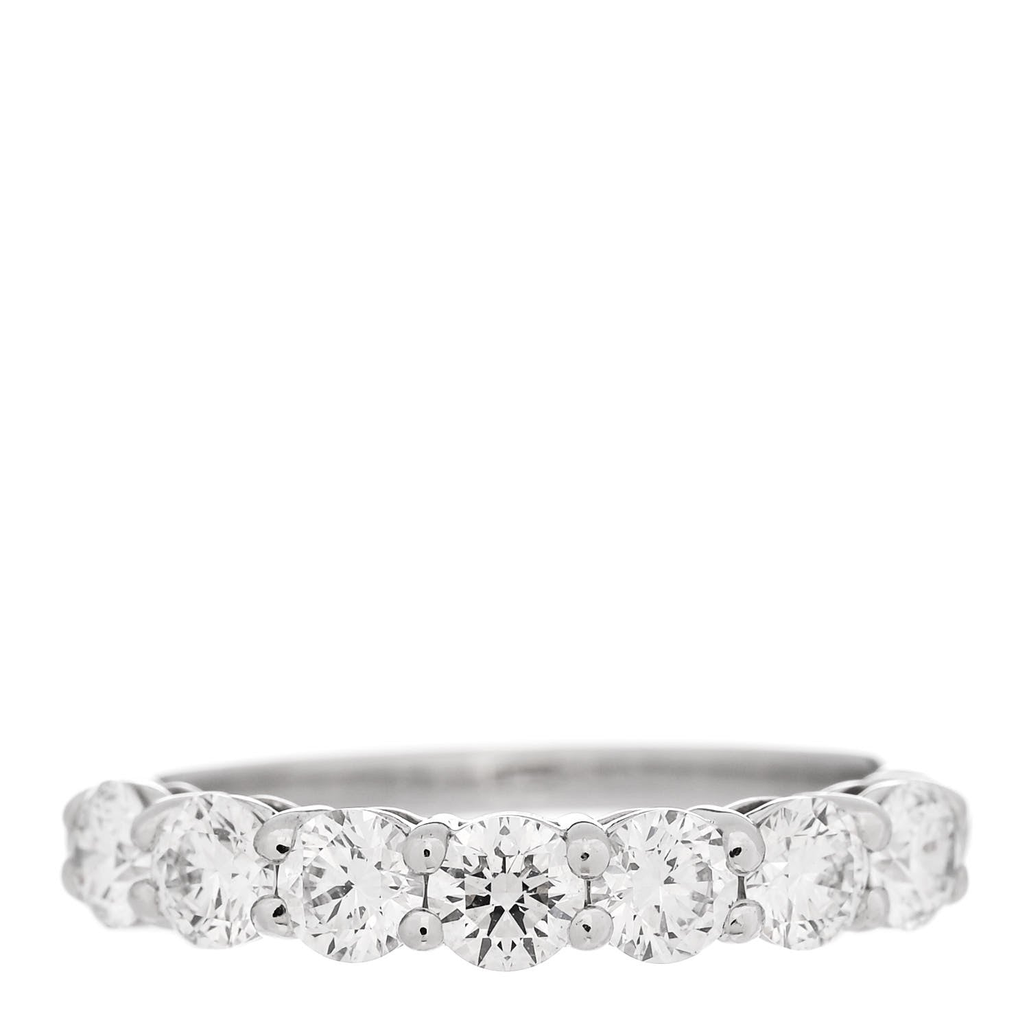 Tiffany Platinum Diamond .91ctw 3.5mm Embrace Band Ring 52 6 1 of 6