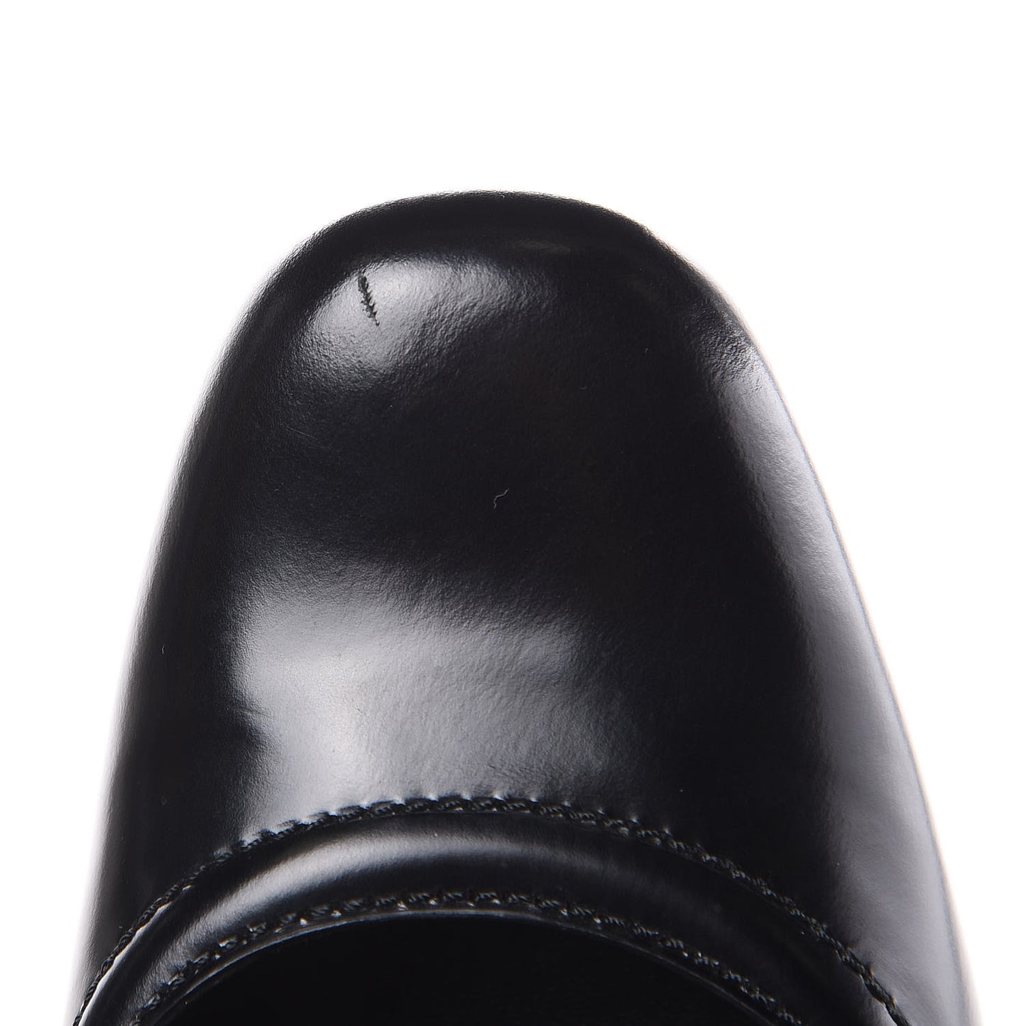 Calfskin Baby Lux Mary Jane Pumps 9.5 Black