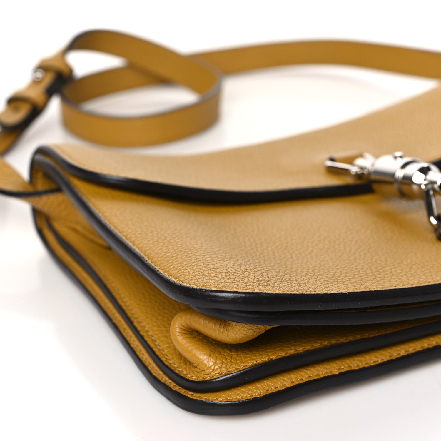 Gucci Grand Prix Calfskin Small Jackie Shoulder Bag Yellow 9 of 13