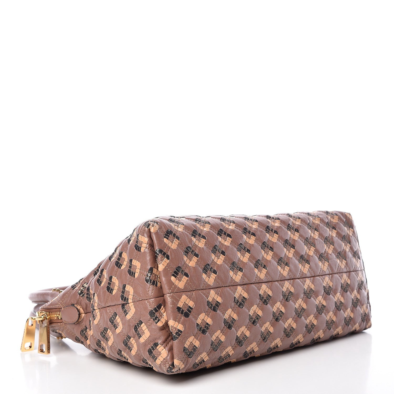 Marc Jacobs Calfskin Quilted Jena Tassel Tote Brown 4 of 17