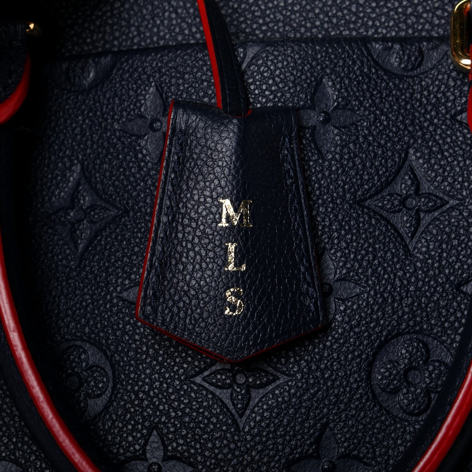 Louis Vuitton Empreinte Speedy Bandouliere 25 NM Marine Rouge 6 of 6