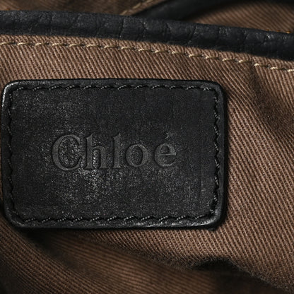 Chloe Nubuck Calfskin Medium Marcie Satchel Black 6 of 9