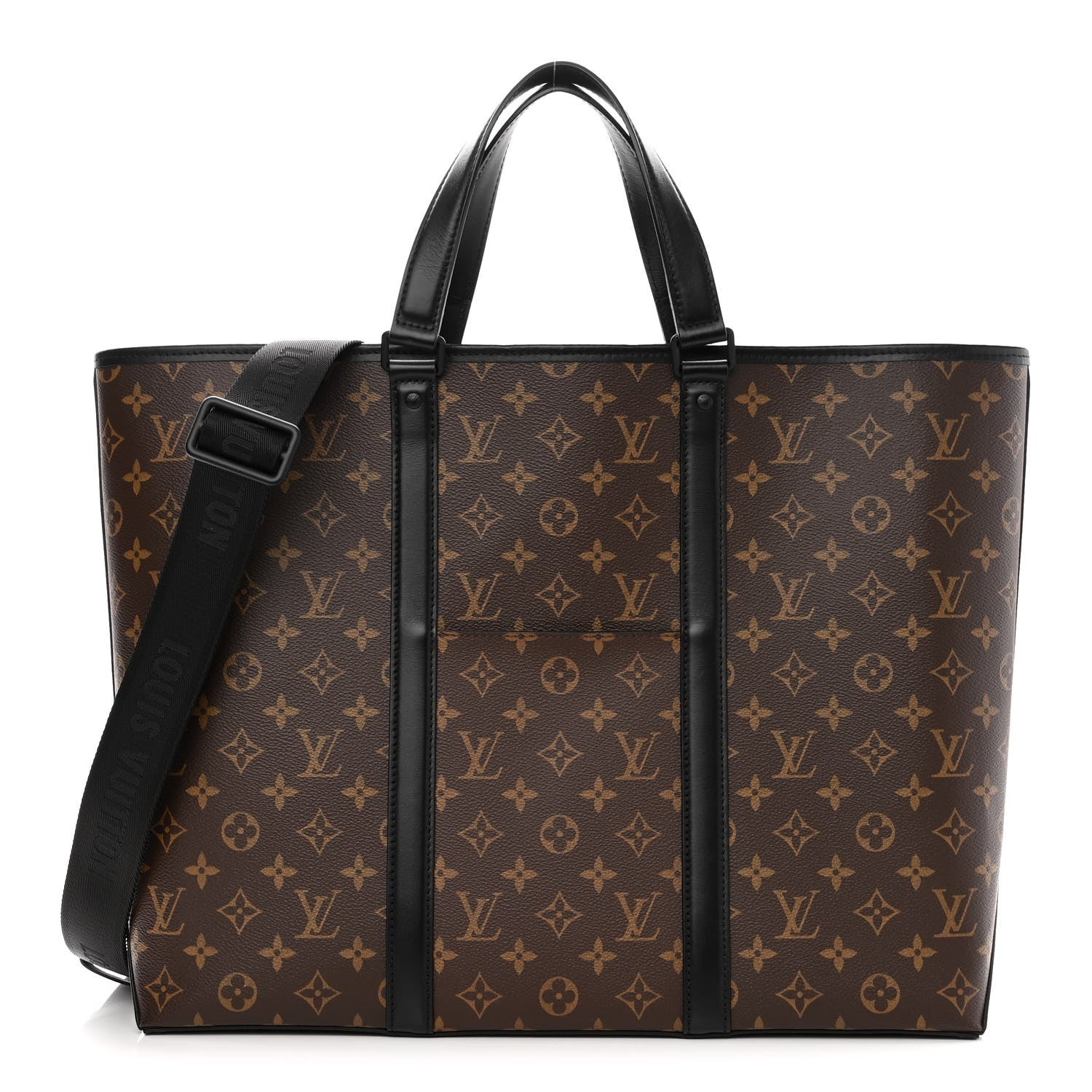 Louis Vuitton Monogram Macassar Weekend Tote GM 1 of 9