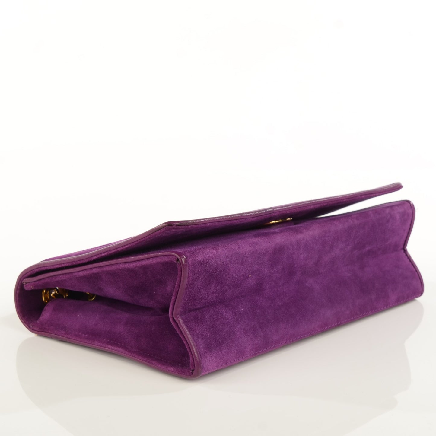 Suede Timeless Mini Flap Purple