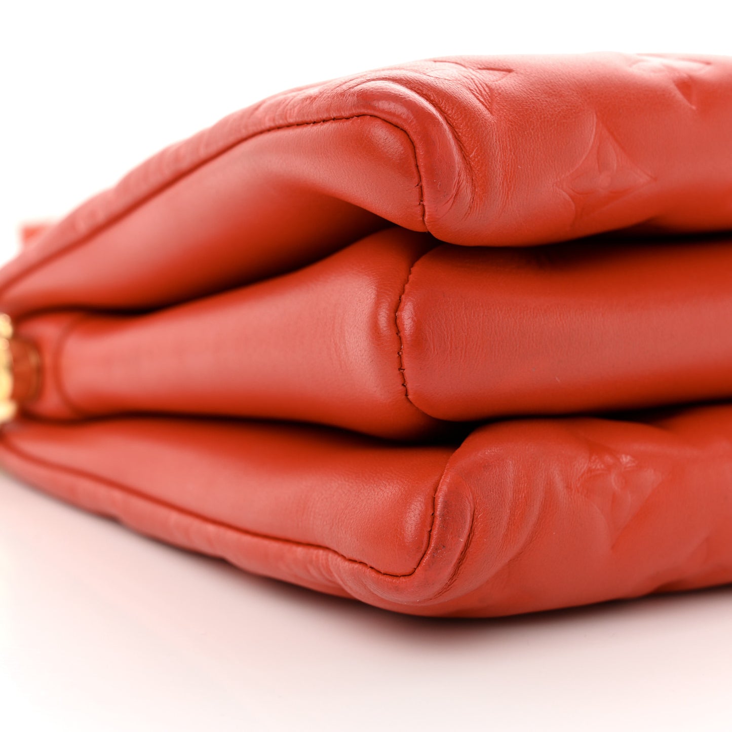 Lambskin Embossed Monogram Coussin PM Red