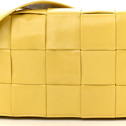 Bottega Veneta Paper Calfskin Intrecciato Stretch Cassette Buttercup 9 of 11