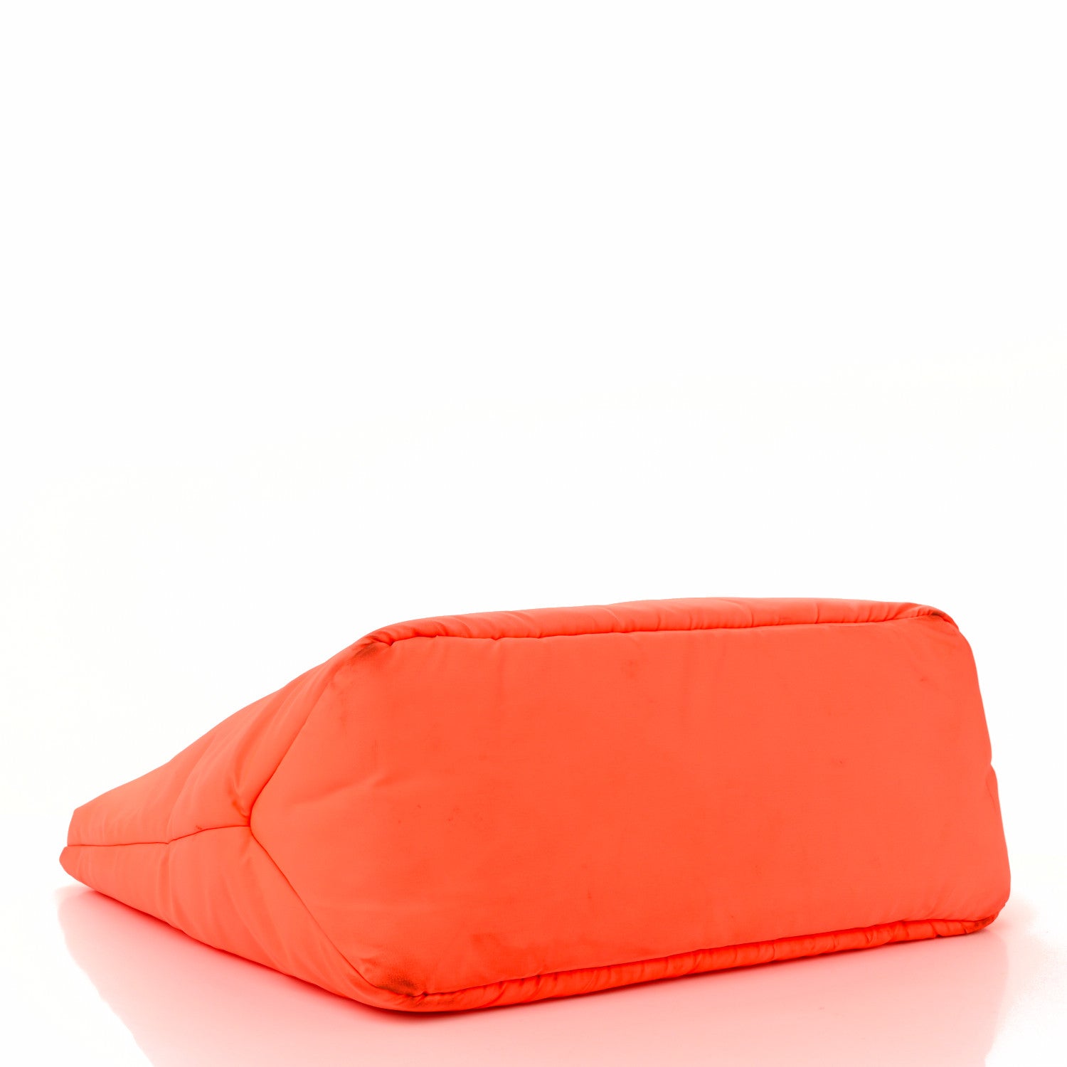 Prada Tessuto Nylon Soft Padded Medium Shopping Tote Arancio Fluo 4 of 10