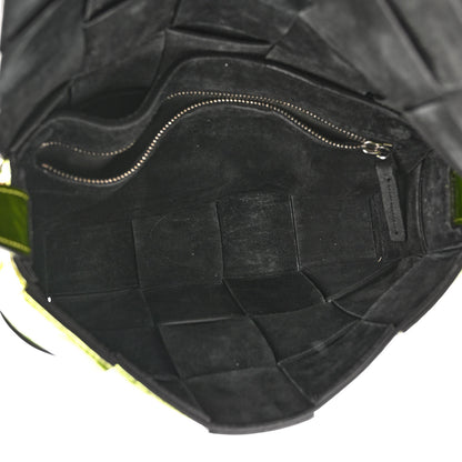 Bottega Veneta Metallic Crushed Calfskin Maxi Intrecciato Cassette Crossbody Bag Chlorophyll 5 of 9