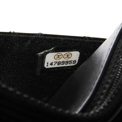 Chanel Lambskin Diamond Stitched Wallet On Chain WOC Black 7 of 8