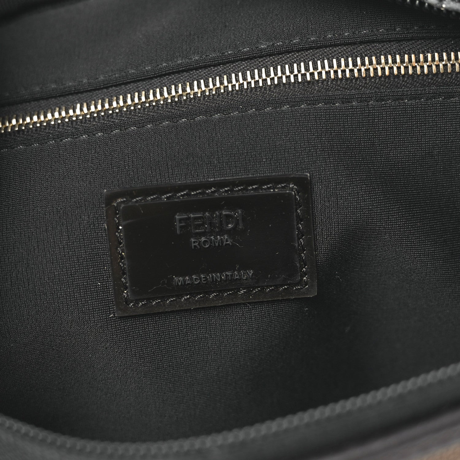 Fendi Vitello Century Maglia Pattern Mix Belt Bag Havana 6 of 10