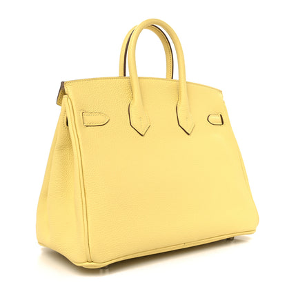 Hermes Togo Birkin 25 Jaune Poussin 3 of 13