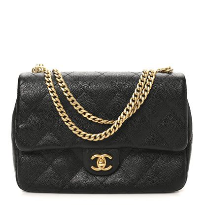 Chanel Caviar Quilted Sweetheart Flap Black 8 of 10
