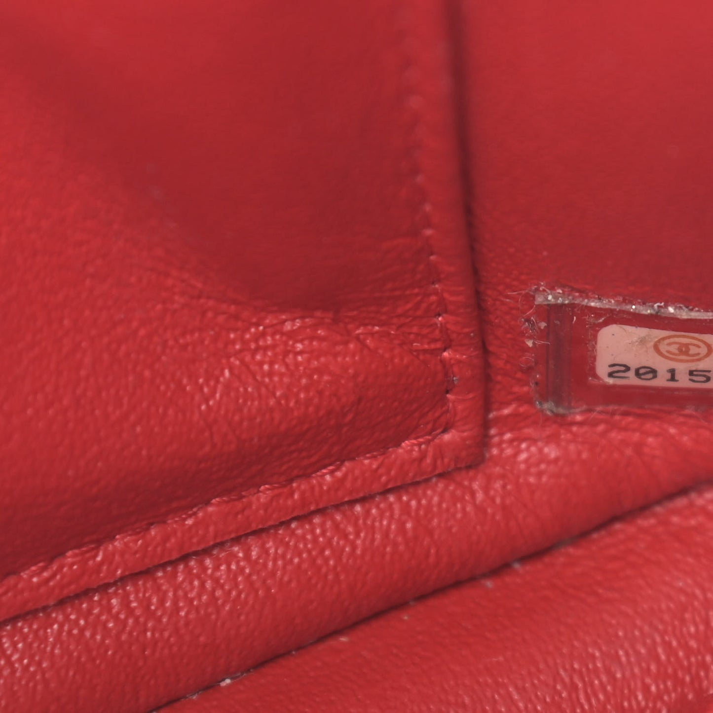 Lambskin Quilted Extra Mini Rectangular Flap Red
