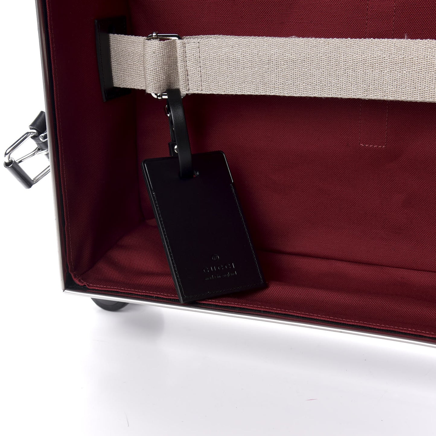 Calfskin Web Globe-Trotter Carry-On Black
