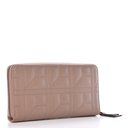 Gucci Calfskin Matelasse Pearly GG Marmont Zip Around Wallet Porcelain Rose 3 of 10