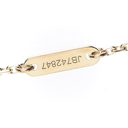 Van Cleef & Arpels 18K Yellow Gold Mother of Pearl Sweet Alhambra Pendant Necklace 5 of 8