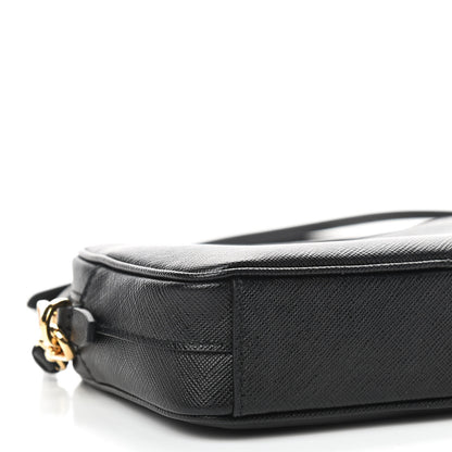 Prada Saffiano Lux Small Camera Crossbody Bag Black 6 of 8