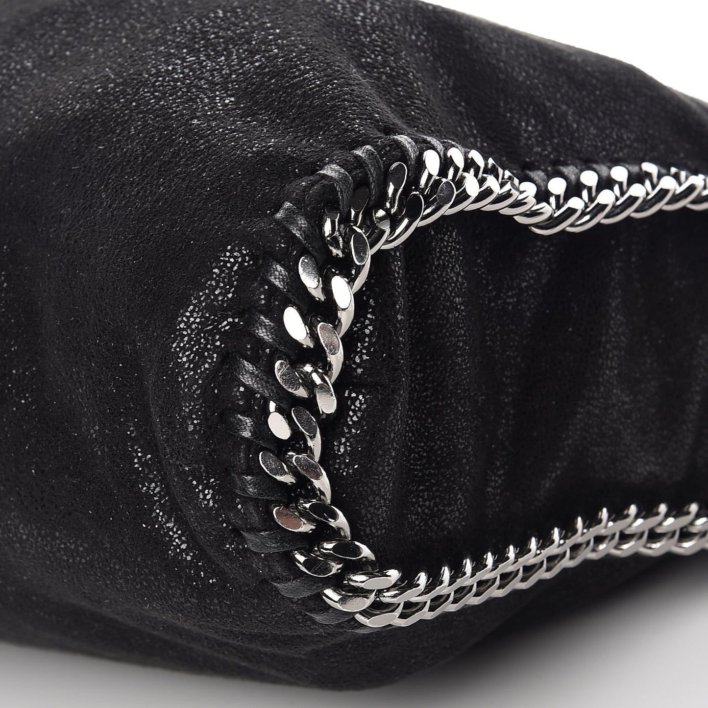 Shaggy Deer Falabella Fold Over Tote Black