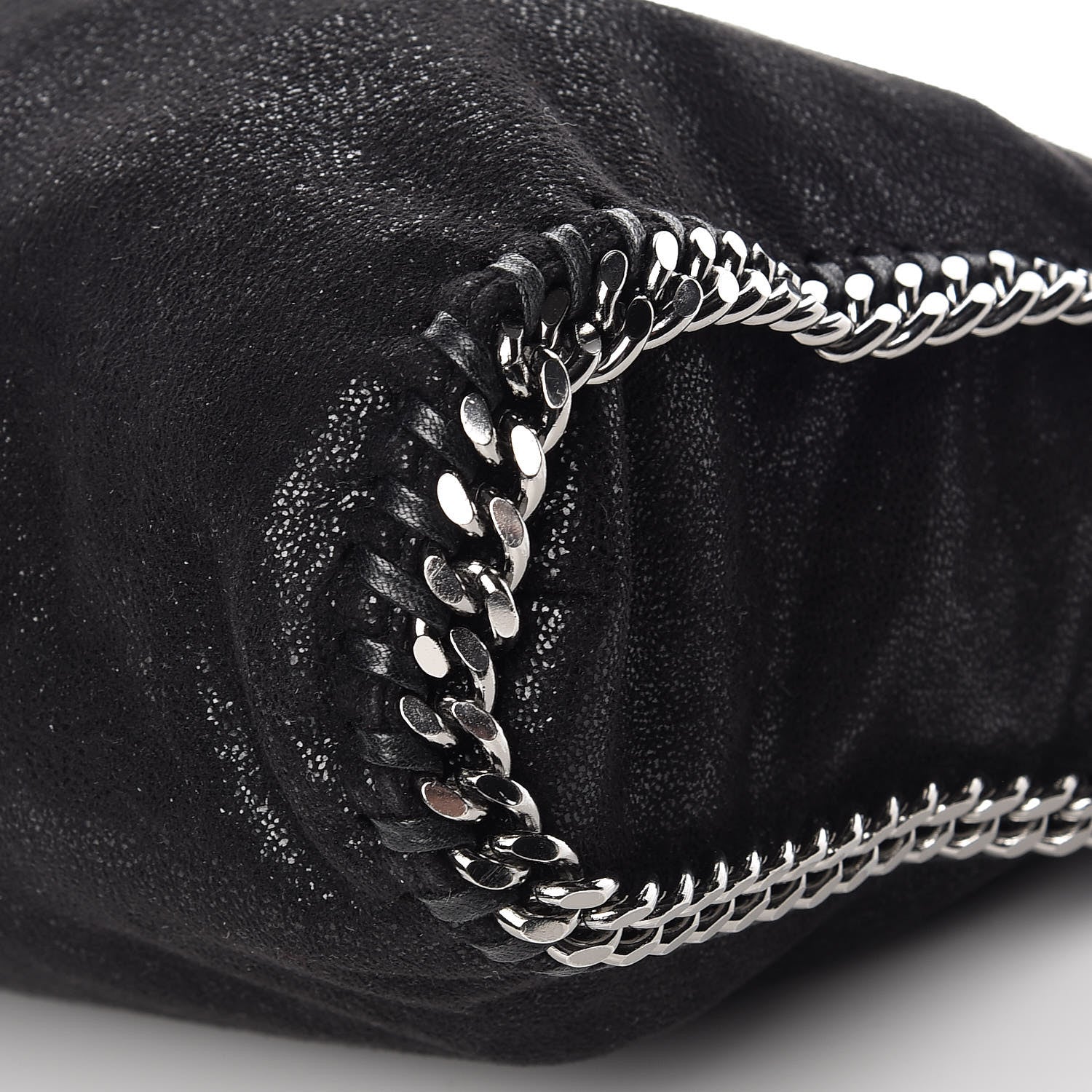Stella McCartney Shaggy Deer Falabella Fold Over Tote Black 10 of 10