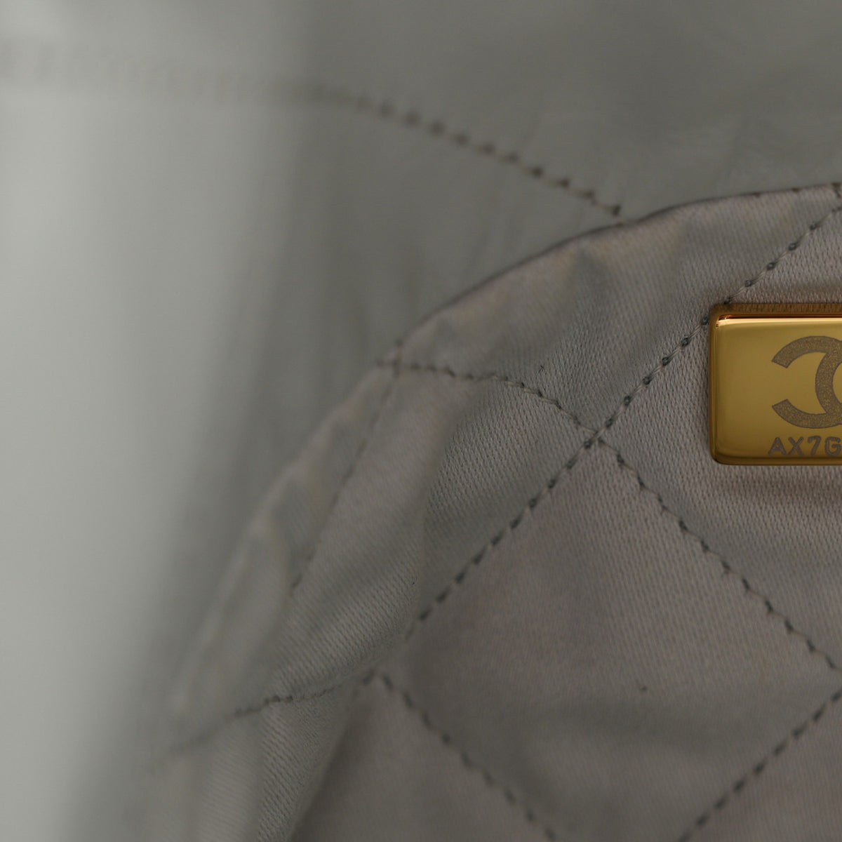 Shiny Calfskin Quilted Small Chanel 22 Light Blue
