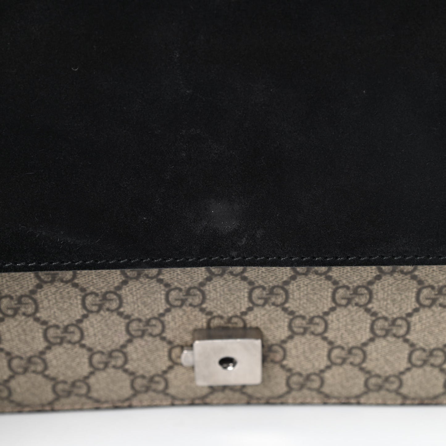 GG Supreme Monogram Medium Dionysus Shoulder Bag Black