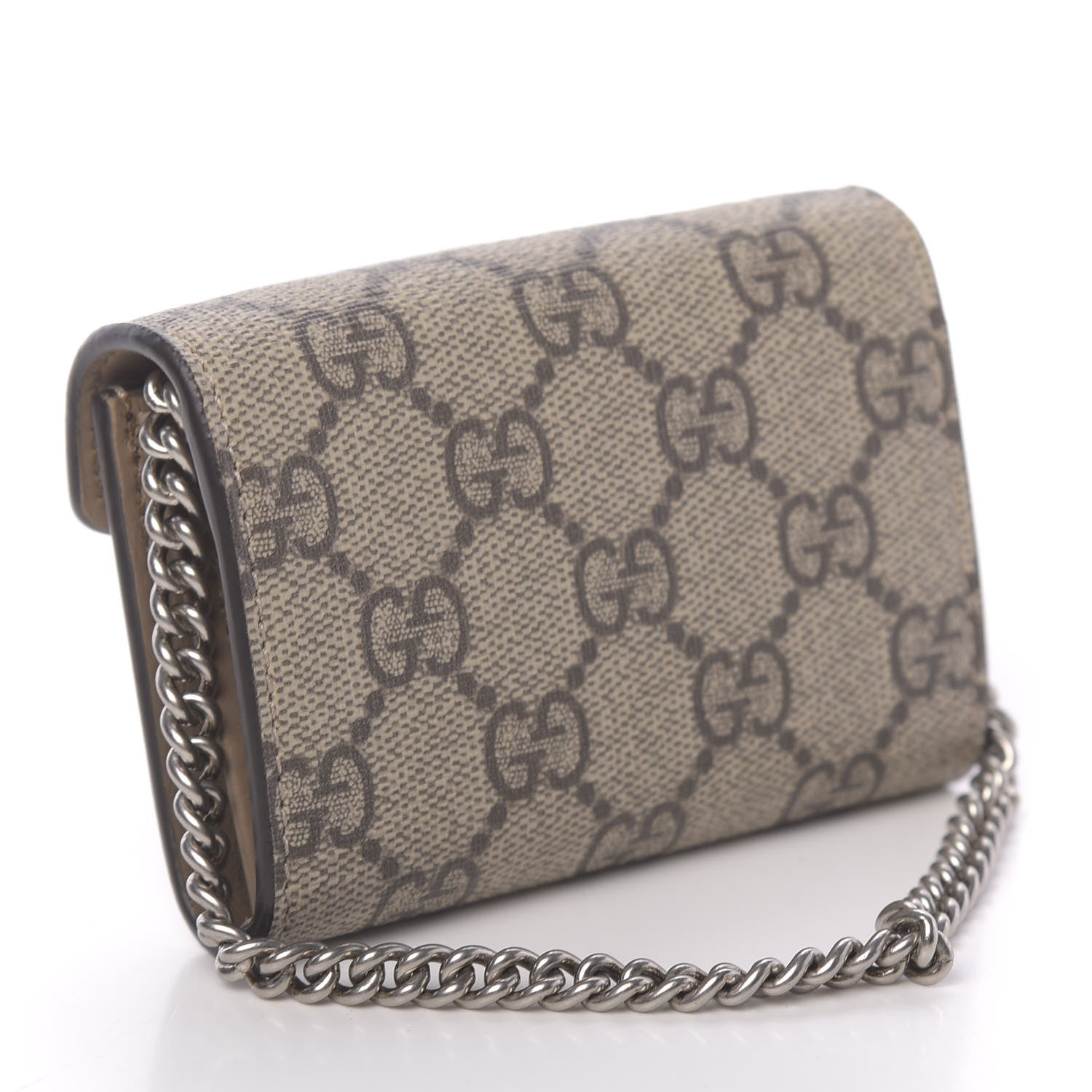 Gucci GG Supreme Monogram Dionysus Coin Purse Taupe 3 of 9