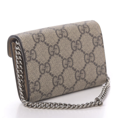 Gucci GG Supreme Monogram Dionysus Coin Purse Taupe 3 of 9