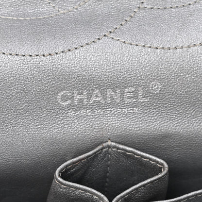 Chanel Metallic Aged Calfskin Quilted 2.55 Reissue 227 Flap Silver 5 of 8
