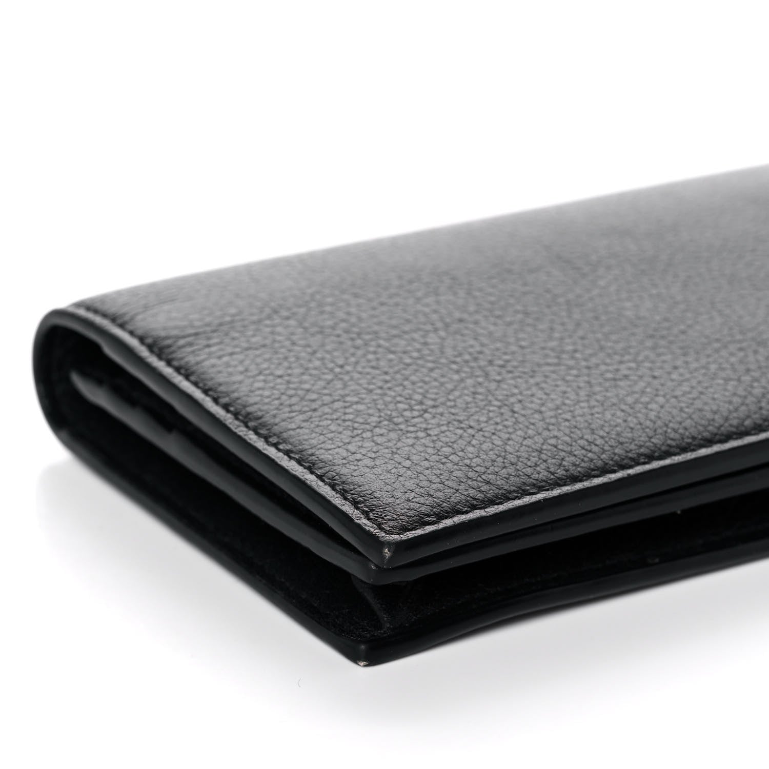 Saint Laurent Calfskin Tiny Monogram Cassandre Wallet Black 9 of 12