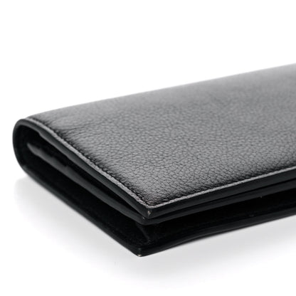 Saint Laurent Calfskin Tiny Monogram Cassandre Wallet Black 9 of 12