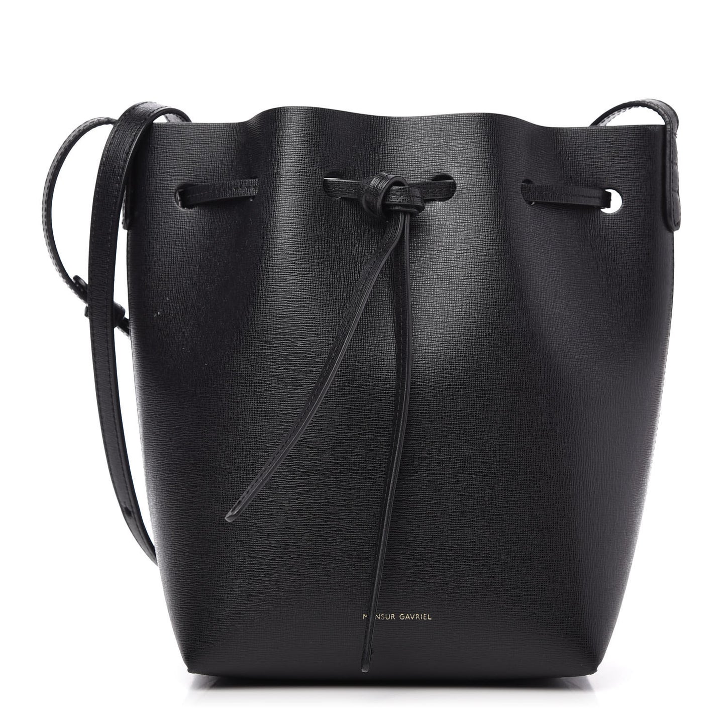 Saffiano Mini Bucket Bag Black