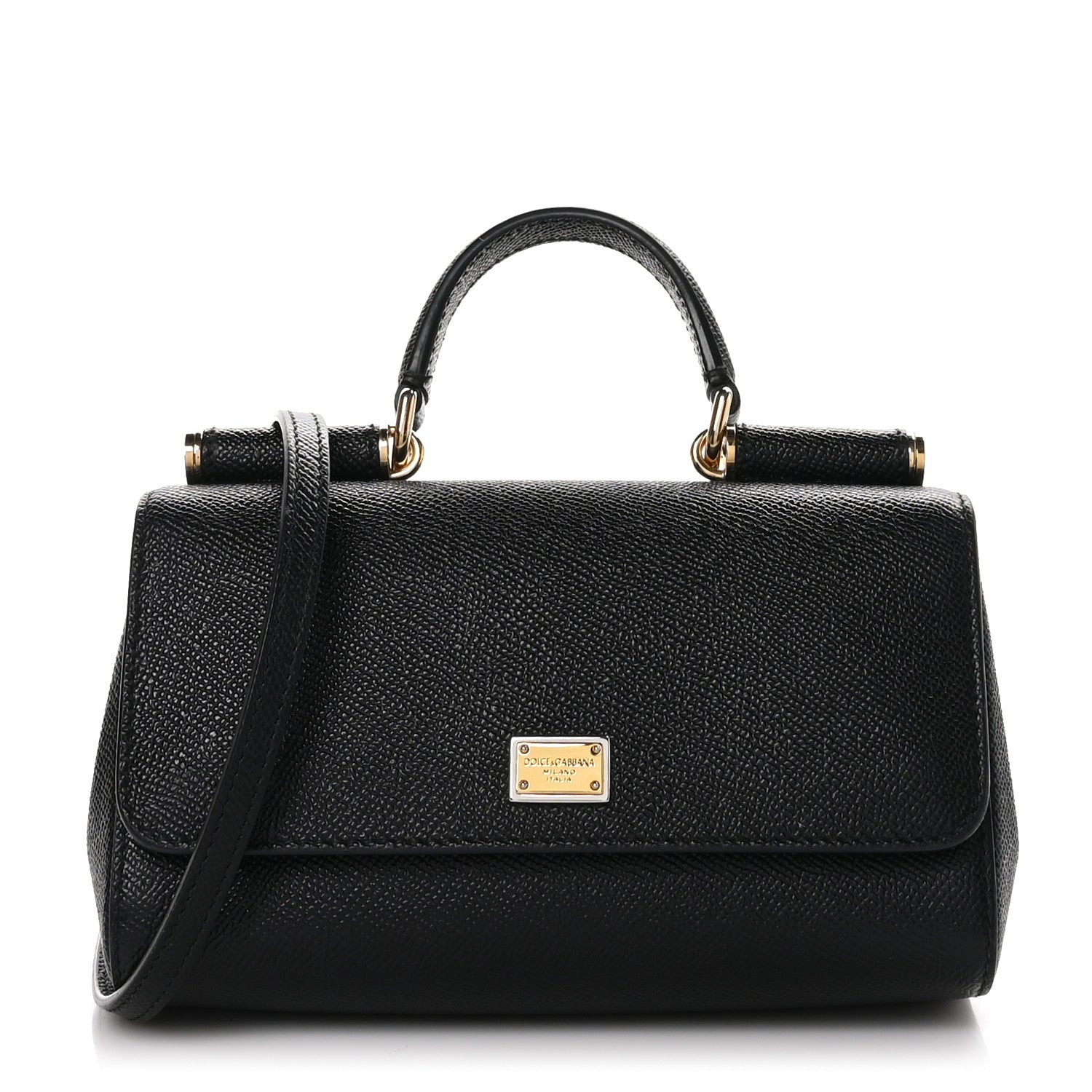 Dolce & Gabbana DOLCE & GABBANA Dauphine Mini Miss Sicily Bag Black 1 of 10