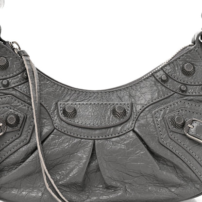Balenciaga Agneau Arena Le Cagole Shoulder Bag XS Dark Grey 9 of 13