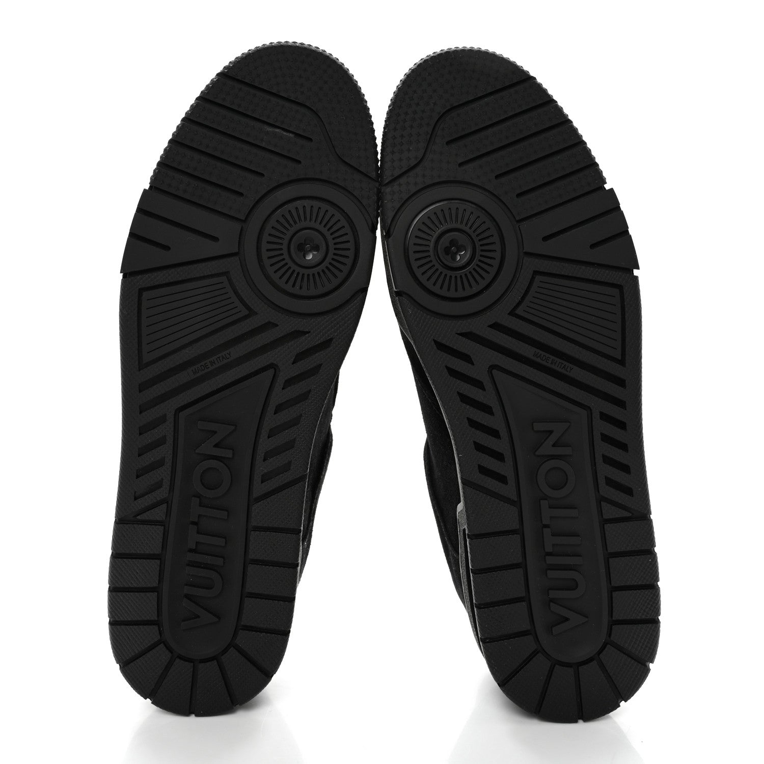 Louis Vuitton Suede Mens LV Trainer Sneakers 9 Black 5 of 9