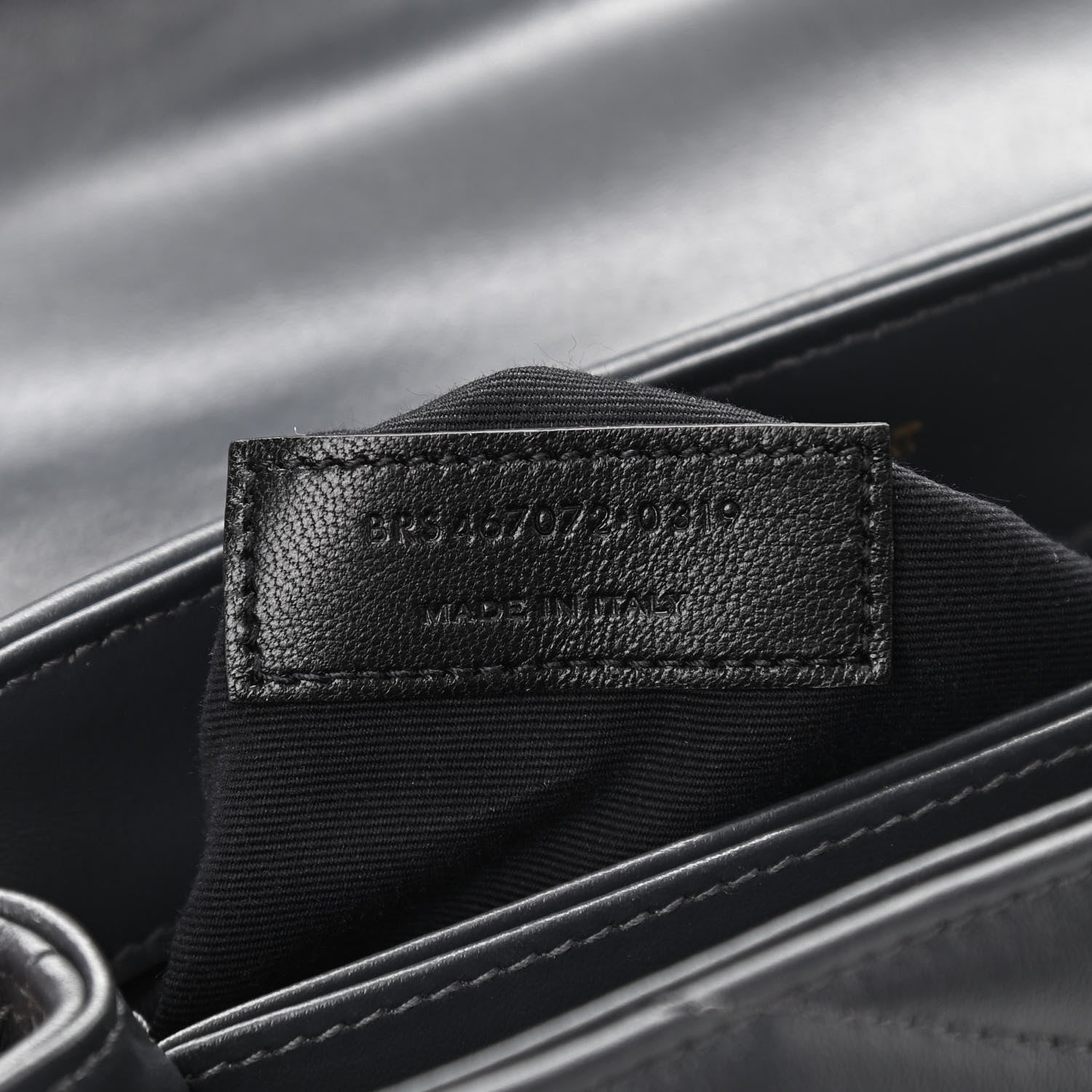 Saint Laurent Calfskin Y Quilted Monogram Toy Loulou Crossbody Bag Graphite 7 of 11