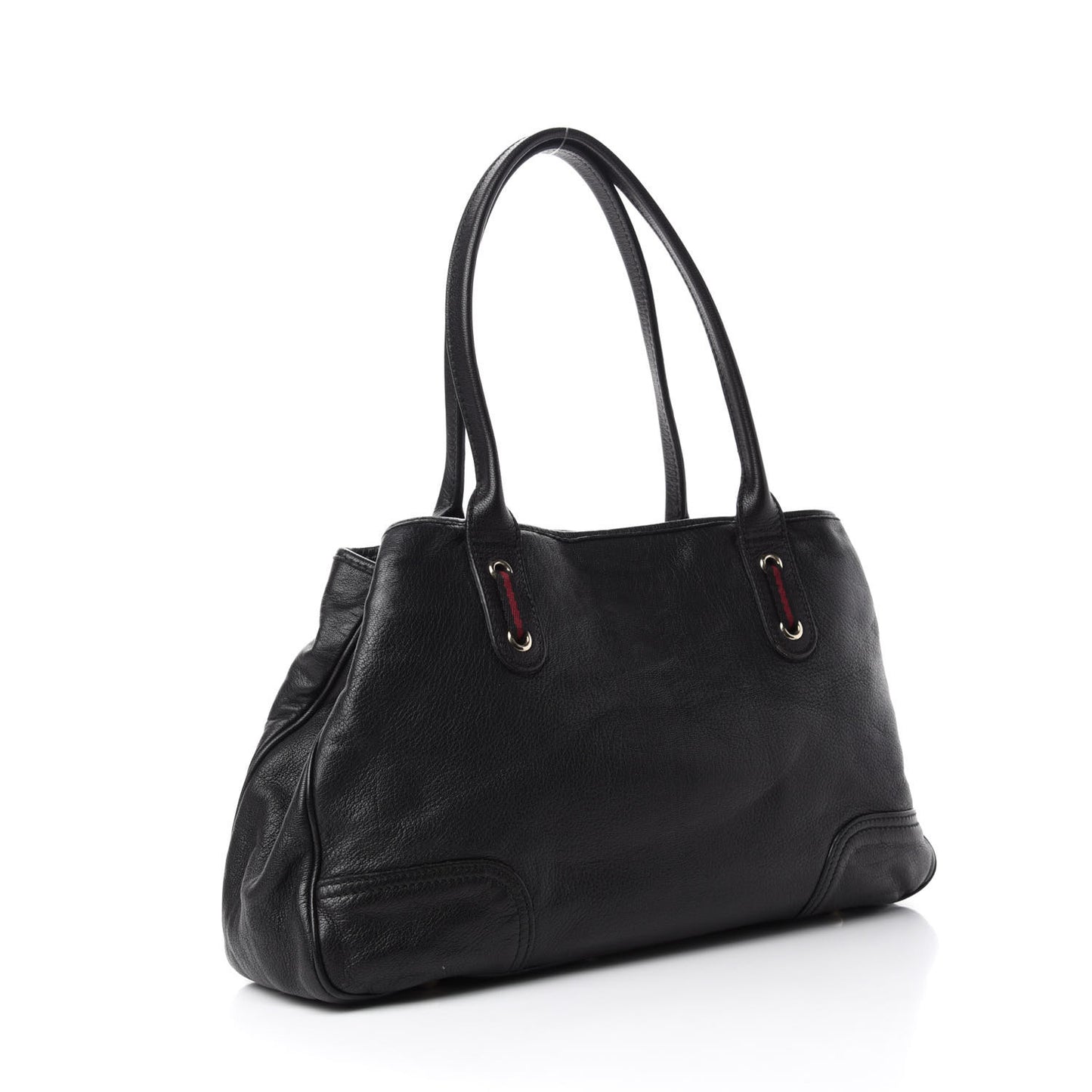 Calfskin Medium Princy Tote Black